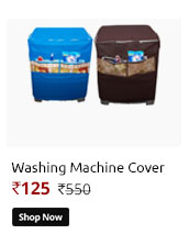 Designer Washing Machine Cover With Front Pocket  