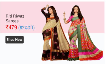 Riti Riwaz Combo of 2 Sarees With Unstitched Blouse  