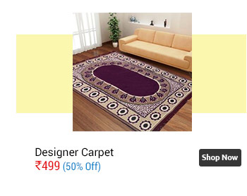 Designer Velvet Carpet With Mats (CPW001)  