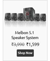 Melbon 5.1 Speaker System (MB-5100) - With FM, USB, AUX & Remote
