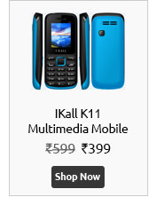IKall K11 Multimedia Mobile with Manufacturer Warranty (Black-blue)  