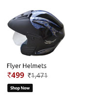 new variety bazar black flyer helmets  