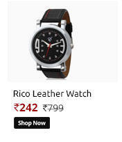Rico Sordi Analog Black Leather Watch (RSMW_1) - Men  