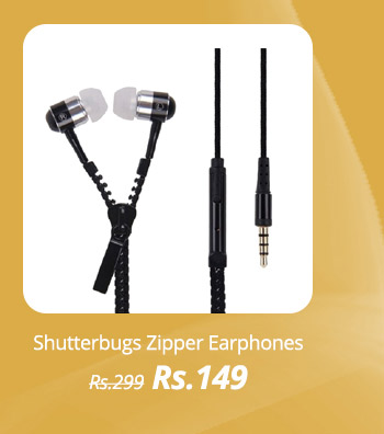  Shutterbugs Zipper SBE-003 Earphone 