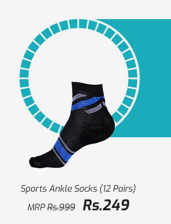 Sports Ankle Socks (12 Pairs)