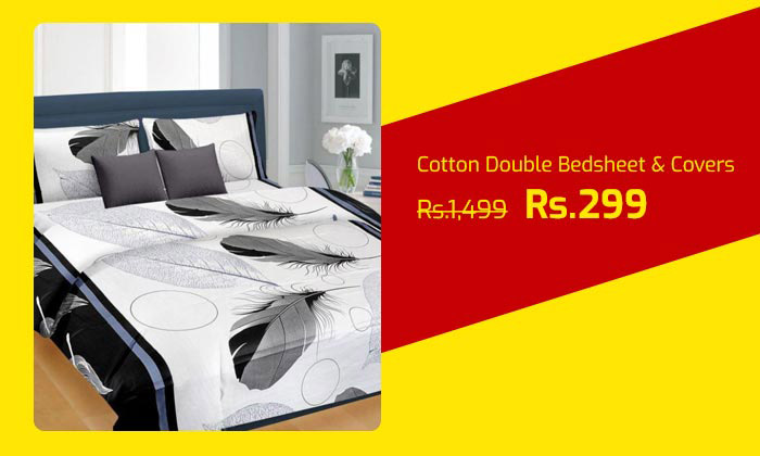 Cotton Double Bedsheet and Covers