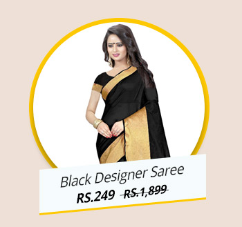 Black Designer Saree
