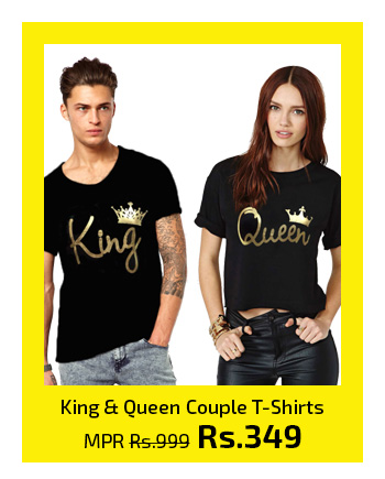 King & Queen Couple T-Shirts