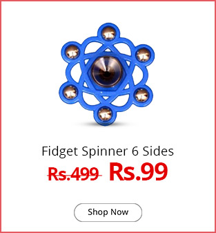  Sterling Toys Fidget Spinner 6 Side 6 Balls (Colour and design may vary) 