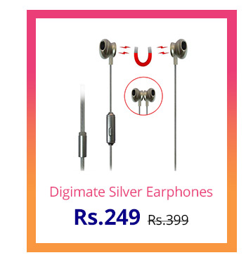  Digimate Premium Earphones - Silver 