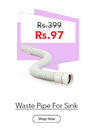  Waste Pipe For Sink Wash Basin - Flexible and Expandable Length 