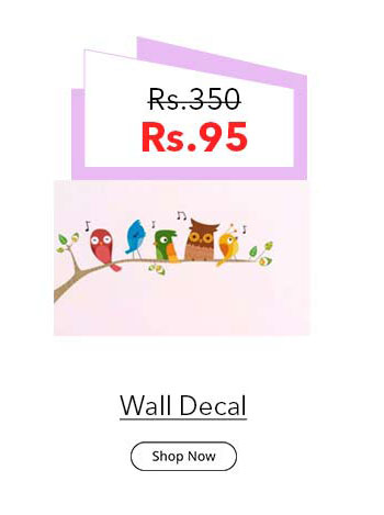  Walltola Wall Sticker-Singing Funny Birds 7262 ( 70x25cm) 