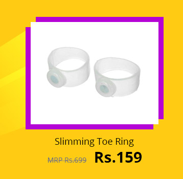  OM shop Weight Loss Japanese Magnetic Slimming Toe Ring (1 Pair) 