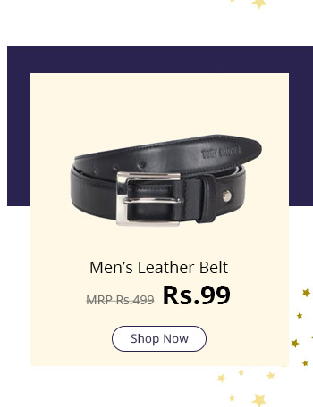  Sunshopping mens black Leatherite h pin buckle belt 