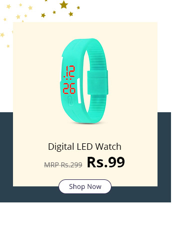  LED watch for boys/girls/Kids Mint blue 