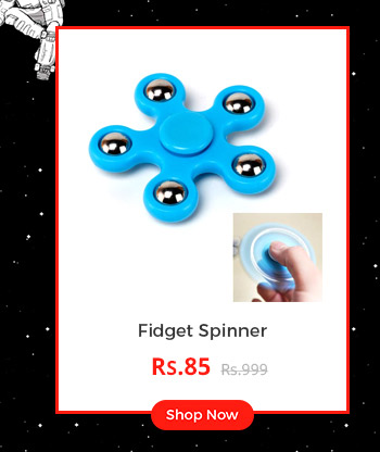  Pickadda Gyro Finger Spinner (5 Corners for Stress/Anxiety/Autism/Focusing)- Assorted Colours 