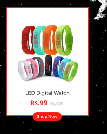  Waterproof LED Digital Unisex Jelly Sports Watch Only1 Piss (Colour May Very Very) 