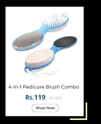 4 in 1 pedicure brush combo (Set of 2 )