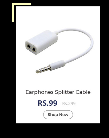 3.5 mm audio earphone splitter cable