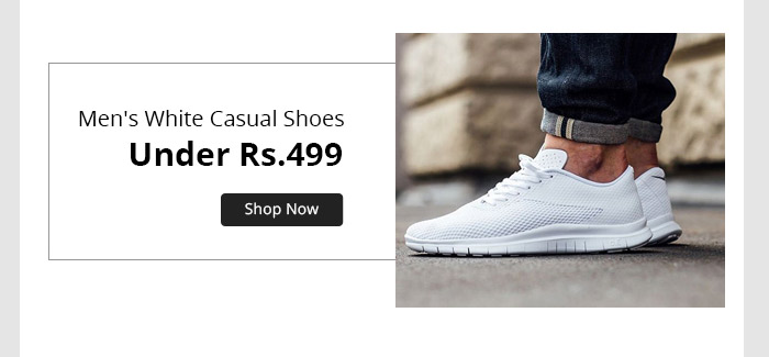 Men's White Casual Shoes