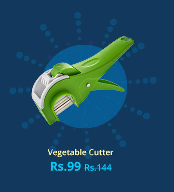  ANKUR Plastic Vegetable Cutter Regular, Green (No. of Pieces 1) 