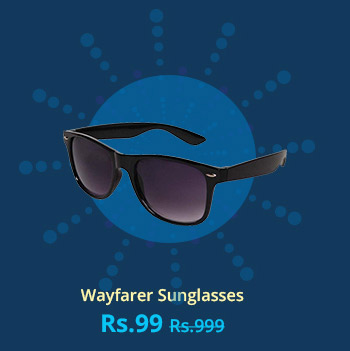  HH Mat Black Wayfarer Sunglass ( UV Protected) 