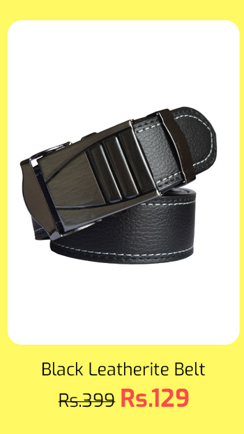 Black Leatherite Belt