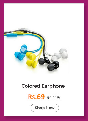  Premium Quality Colored EarPhone 