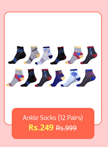 Ankle Socks (12 Pairs)