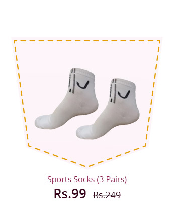  Sports Socks 3 Pairs 