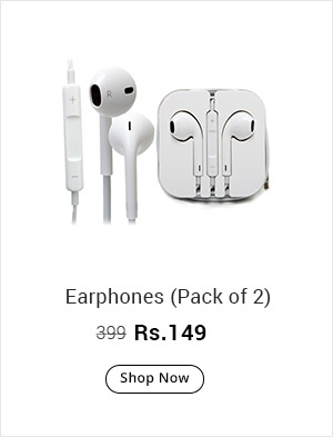  Pack of 2 Earphones 