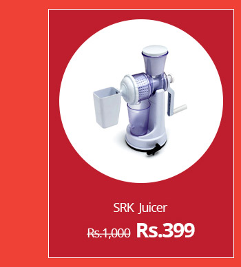  SRK Premium Plastic Fruit Vegetable Juicer With Waste Collector 