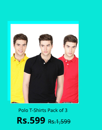 Polo T-Shirts Pack of 3