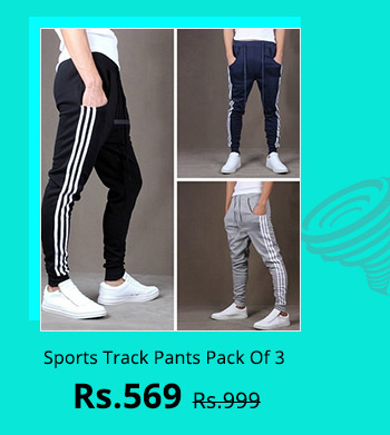 Sports Track Pants Pack Of 3