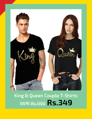 King & Queen Couple T-Shirts