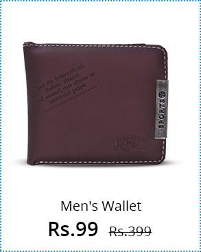  S Redish Dark Brown Plain Wallet 