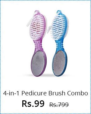  4 in 1 pedicure brush combo (Set of 2 ) 