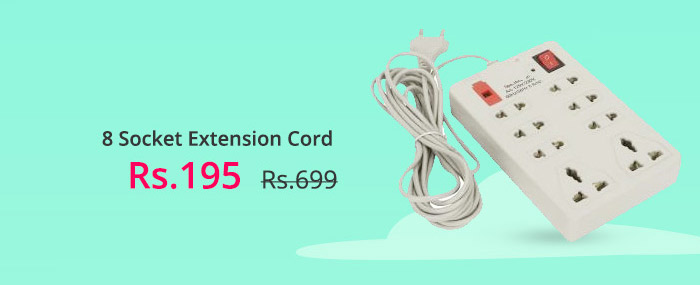 8 Socket Extension Cord