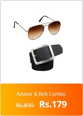  JBG Home Store Combo of Aviator and Belt 