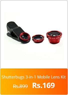  Shutterbugs 3 In 1 Mobile Cell Phone Lens Kit 