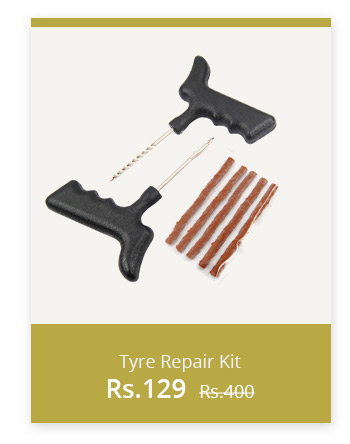  Tubeless Tyre Puncture Repair Kit for Cars Bikes 