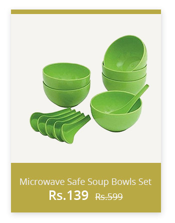  Set of 12 pcs Microwave Safe Soup Bowl in Opalware Material- 100 ml Green 