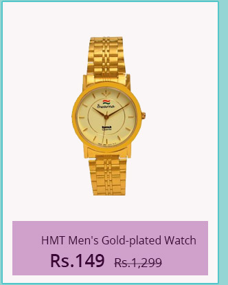  HMT Gold Plated Men's Analog Watch 