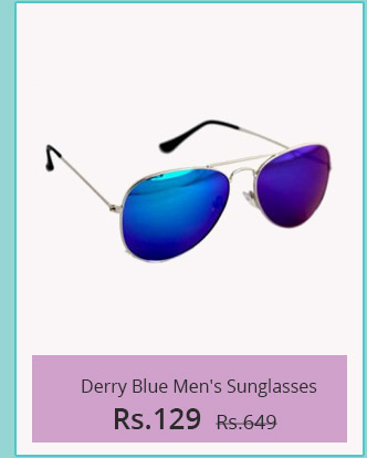  Derry Blue UV Protection Aviator Men Sunglasses 