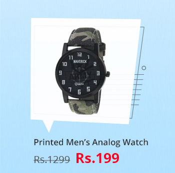 Gen-Z Heavy Dial Army Youth Analog Watch Gen-Z Heavy Dial Army Youth Analog Watch