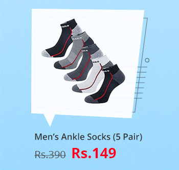 Stylish Mens Ankle Socks 5 Pair- GS-5-64 Stylish Mens Ankle Socks 5 Pair- GS-5-64
