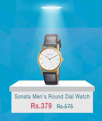 Sonata Quartz White Round Men Watch