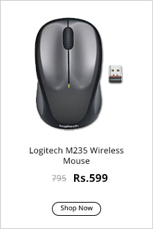  Logitech M235 Wireless Mouse (Grey) 