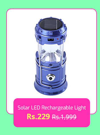 Solar LED Rechargeable Light