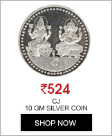 CJ 10 GM Silver Coin With 999 Fineness